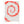 Red Spiral Timeline minimalist Danish art poster with inclusive red spiral on enhanced matte paper