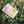 Unsharp Flame minimalist Danish art poster with soft pink and yellow gradients on enhanced matte paper. Poster placed in nature.